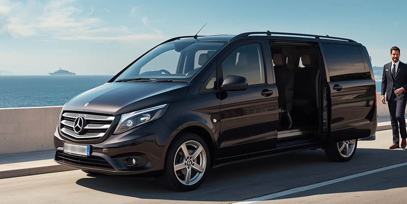 Chauffeured Minibus for Transfer to Milan